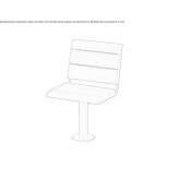 Garden chair made of steel and wood Wetschen