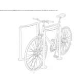 Powder-coated aluminum bicycle rack Somova