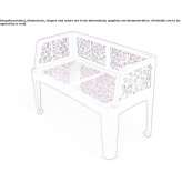 Bench with backrest Valpacos