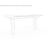 Rectangular stainless steel table for public places Atzara