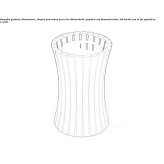 Stalowy kosz na śmieci Tivissa