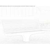 Bench with backrest Cacica