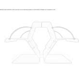 Corten™ bench with backrest Rzozow