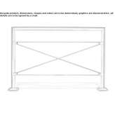 Steel barrier for pedestrians Maurage