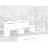Bench with backrest Krinides