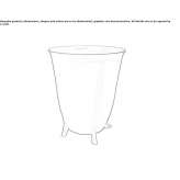 Tall round cast iron flowerpot Chera