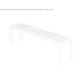 Steel bench Lotskyne