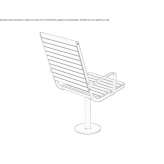 Garden chair made of powder-coated steel Babocsa
