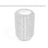 Outdoor concrete waste bin Taden