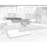 Bench with backrest Krinides