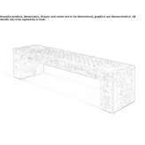 Concrete bench Torti