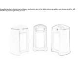 Waste bin with cover Susehri