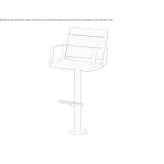 Garden chair made of steel and wood Sandberg