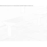 Stainless steel bench without backrest in a modern style Atzara