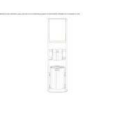 Stainless steel waste bin with ashtray Bebelhof