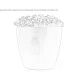 Aluminum flowerpot Gulveren