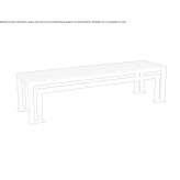 Backless bench Acebo