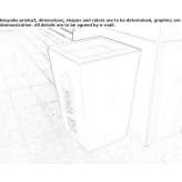 Reconstructed stone garbage bin Dolcedo