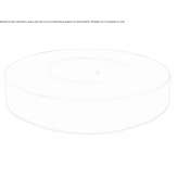 Round concrete bench with integrated flowerpot Valls