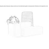 Modular bench with integrated flowerpot Aabenraa