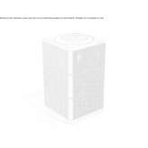 Outdoor concrete waste bin with cover Leda