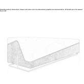 Reconstructed stone bench without backrest Levidion