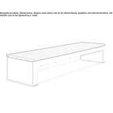 Concrete bench without backrest Nurdagi