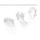 Reconstructed stone flower pot Esencay
