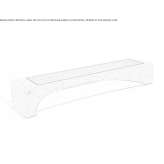 Concrete bench without backrest Arieseni