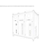 Outdoor waste bin made of galvanized sheet metal for sorting waste Avinyo