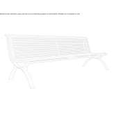 Iron bench with backrest Attiches