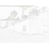 A bench made of composite material without a backrest in a contemporary style Comanda