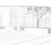 Concrete bench without backrest Rosice