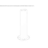 Extendable stainless steel pole Aurillac