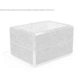 Rectangular concrete flower pot Mery
