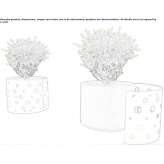 High round flowerpot cover made of galvanized sheet metal Jarmen