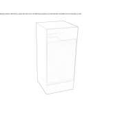 Kosz na śmieci wykonany z aluminium malowanego proszkowo Mokrous