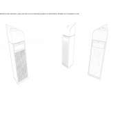 Outdoor waste bin with lid and ashtray Kadirli