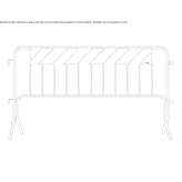 Pedestrian barrier made of galvanized steel Kumrovec
