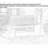 Wooden bench with backrest Humada