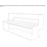 Bench with backrest Keramoti