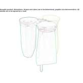Waste bin with lid for sorting waste Dorado