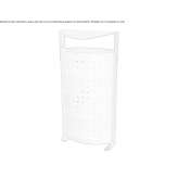 Outdoor galvanized steel waste bin with cover Hoerby