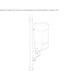 Outdoor metal waste bin Bagnolo