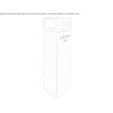 Waste bin with lid and ashtray Leer