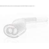 Curved modular reconstructed stone bench Yaniklar