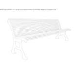 Bench with backrest Leersum