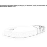 Curved, reconstructed stone bench without backrest Gosport