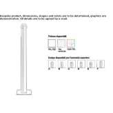 Aluminum post Bova