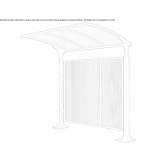 Metal porch to the bus stop Fallo